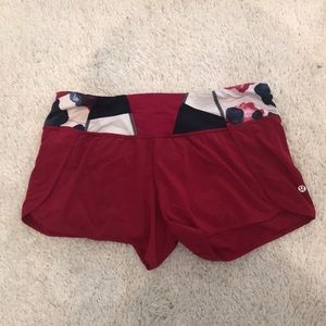 Lululemon Size 8 Red Shorts
